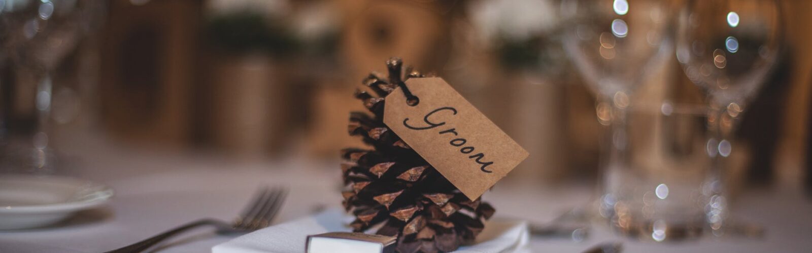 groom text on table